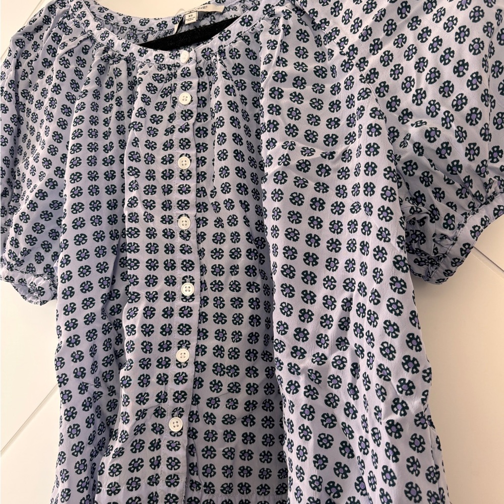 Madewell Lavender Floral Blouse